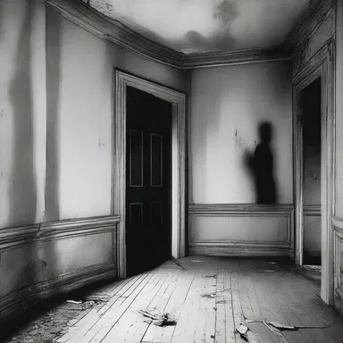 As the characters explored the haunted house, they reached a room where the walls seemed to twist in unnatural perpendicularity, sending shivers down their spines.