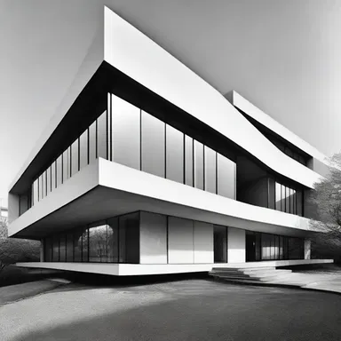 The clean lines and precise perpendicularity of the modernist architecture gave the building a sense of elegance and sophistication.