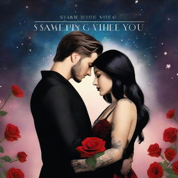 A dark romance book cover titled 'Starry Night with You'