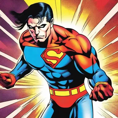 The comic book artist used vivid colors to recreate the superhero's powers.