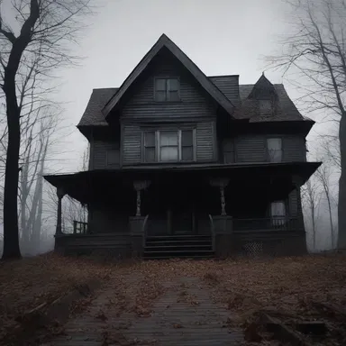 The filmmaker recreated the haunted house with eerie sound effects and chilling visuals.