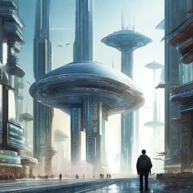 The author's goal was to recreate a futuristic world with advanced technology in his science fiction novel.