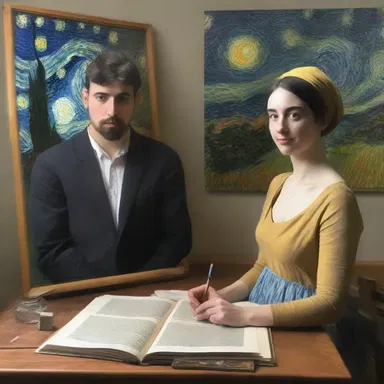 The artist attempted to recreate the famous painting from the pages of literature.