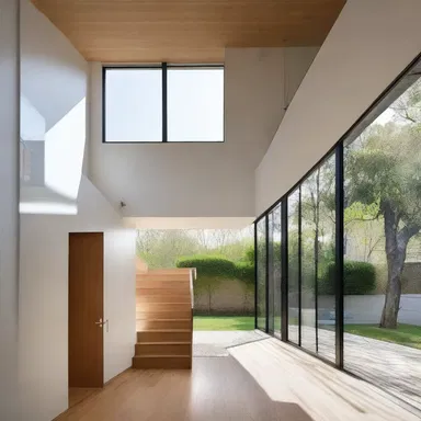 The use of natural light in the design of this house recreates a sense of openness and warmth.