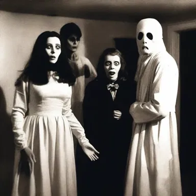 During Halloween, my friends and I like to recreate classic horror movie scenes and scare each other.
