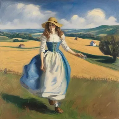 As an artist, I love to recreate famous paintings to learn different techniques and styles.
