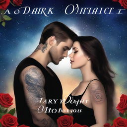 A dark romance book cover titled 'Starry Night with You'