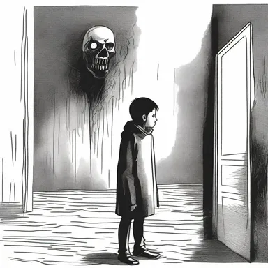 The protagonist in the horror story tried to syllabicate the strange chant he heard.