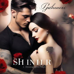 A dark romance book cover titled 'Shining on Your Night'