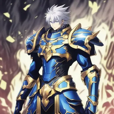 The protagonist's mystical armor gleamed with a beautiful, crustaceous texture in the anime series.