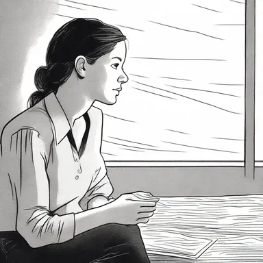 In the novel, the spotlight focused on the main character's inner struggles.