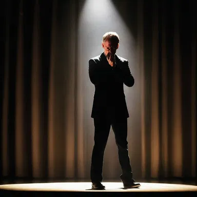The director used a spotlight to highlight the actor's emotional performance on stage.