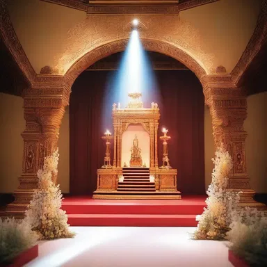 During the ceremony, the spotlight shone on the altar, symbolizing the presence of a higher power.