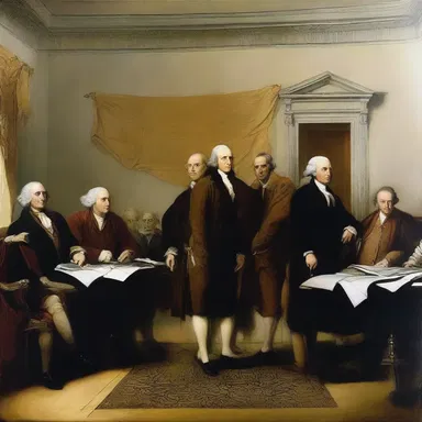 The signing of the Declaration of Independence was a historical event that brought the spotlight onto the founding fathers.