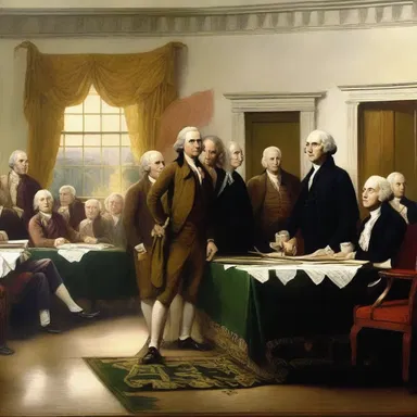The signing of the Declaration of Independence was a historical event that brought the spotlight onto the founding fathers.