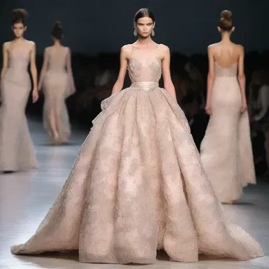 The fashion designer used spotlights to highlight the intricate details of the garment on the runway.