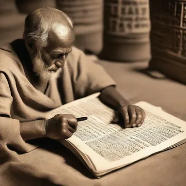 The ancient texts were carefully copied by hand to ensure that no one would accidentally overwrite any sacred information.