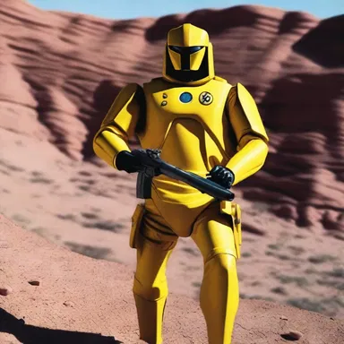 In the action movie, the sentry patrolled the perimeter of the secret base, keeping an eye out for any suspicious activity.