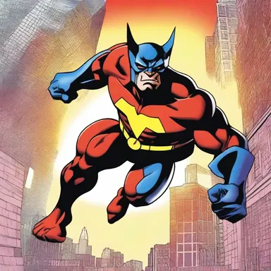 The superhero comic series featured a eudemon character who used their benevolent powers to protect the city from evil.