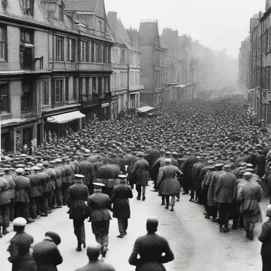When the news of the allied victory reached the town, a sense of overwhelming joy welled up among the citizens, marking a significant moment in history.