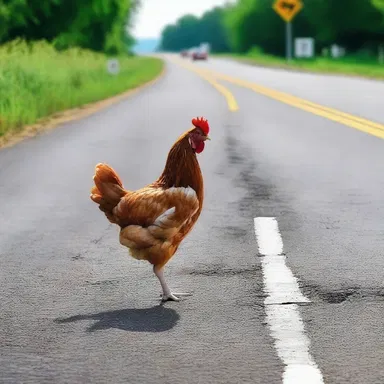Why did the chicken cross the road? Because it saw a two-way street!