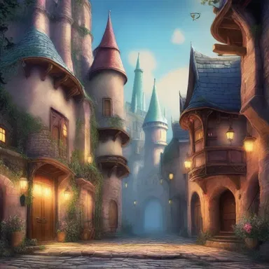 In the fantasy novel, the enchanted two-way street led to a magical kingdom.