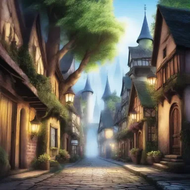 In the fantasy novel, the enchanted two-way street led to a magical kingdom.