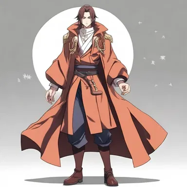 In the anime series, the protagonist often wears a banian as part of his distinctive outfit.
