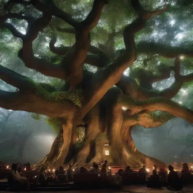 In the cinema, the banian tree was portrayed as an enchanted tree that granted wishes to anyone who visited it at midnight, creating a captivating and mystical storyline.