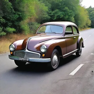 Why did the quondam car cross the road? To prove it still had some mileage left!