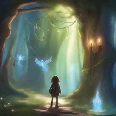 In the fantasy story, the main character's mischance of accidentally entering a magical realm sets off a chain of unexpected and exciting events.