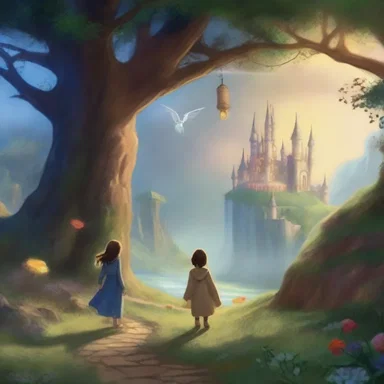 In the fantasy story, the main character's mischance of accidentally entering a magical realm sets off a chain of unexpected and exciting events.