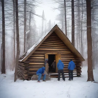 As the storm grew stronger, the group sought shelter in an abandoned cabin, unaware of the mischance that awaited them inside.