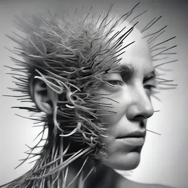 The author described the protagonist's excruciating pain in great detail, as if a thousand needles were piercing their trigeminus nerve in the climax of the novel.