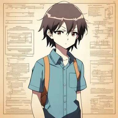 The main character in the anime series uses a logic diagram to analyze and solve complex puzzles.