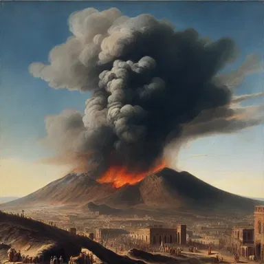 During the eruption of Mount Vesuvius in 79 AD, the falling ash created an eerie atmosphere with cirrus clouds obscuring the sky, adding to the chaos and destruction.