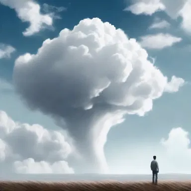 In the novel, the author vividly described the protagonist's longing for freedom by comparing it to a cirrus cloud floating aimlessly in the vast expanse of the sky.