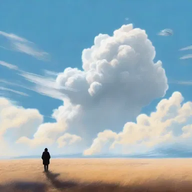 In the novel, the author vividly described the protagonist's longing for freedom by comparing it to a cirrus cloud floating aimlessly in the vast expanse of the sky.