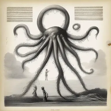The book described a terrifying creature with cirrus tentacles that could paralyze its victims.