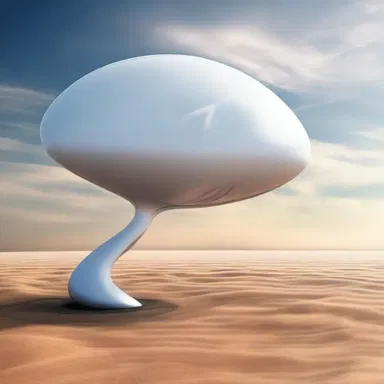 In the distant future, humans had developed technology to create cirrus-like structures that could serve as advanced communication devices.
