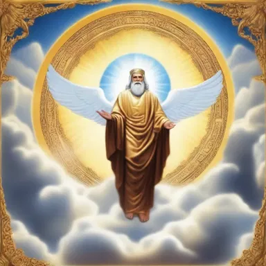 The ancient scriptures mentioned a divine being with a halo of cirrus clouds that symbolized wisdom and enlightenment.
