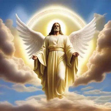 The ancient scriptures mentioned a divine being with a halo of cirrus clouds that symbolized wisdom and enlightenment.