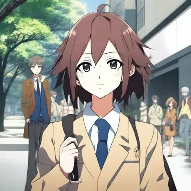 The main character in the anime series is a recluse student who rarely interacts with others.