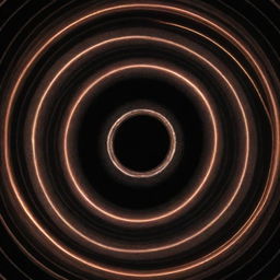 A highly detailed image of a zero point energy field, glowing with rings of pulsating energy.