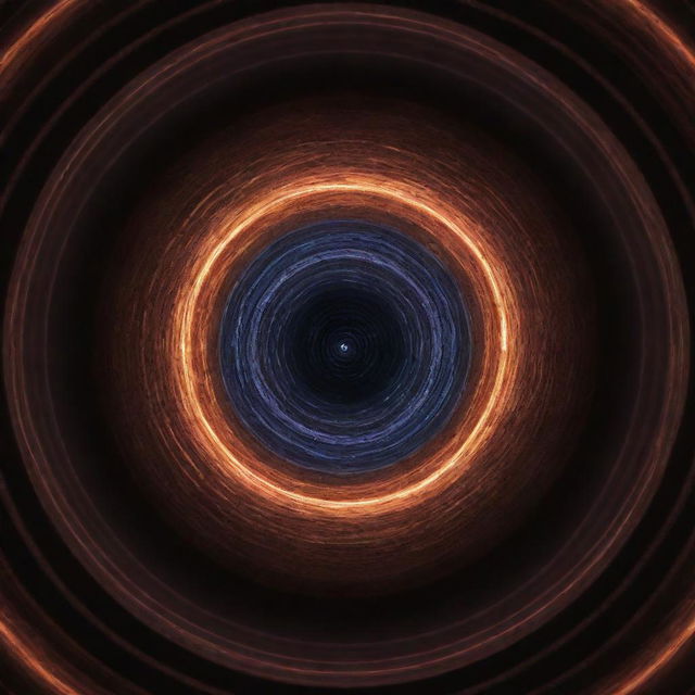 A highly detailed image of a zero point energy field, glowing with rings of pulsating energy.