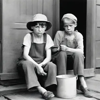 During the Great Depression, many people became shiftless as they struggled to find work and provide for their families.