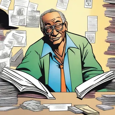 The main character in the comic book was portrayed as a shiftless individual who relied on others to solve all of his problems.