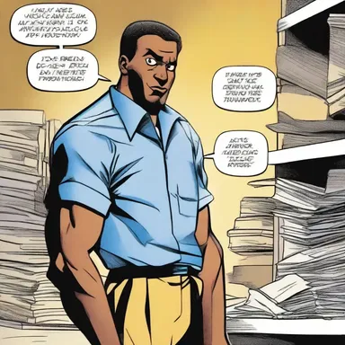 The main character in the comic book was portrayed as a shiftless individual who relied on others to solve all of his problems.