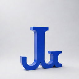 A bold, stylish design of the name 'Kabeer' in royal blue 3D letters on a bright white background.