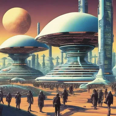 The futuristic science fiction novel propagandises the idea of a utopian society.
